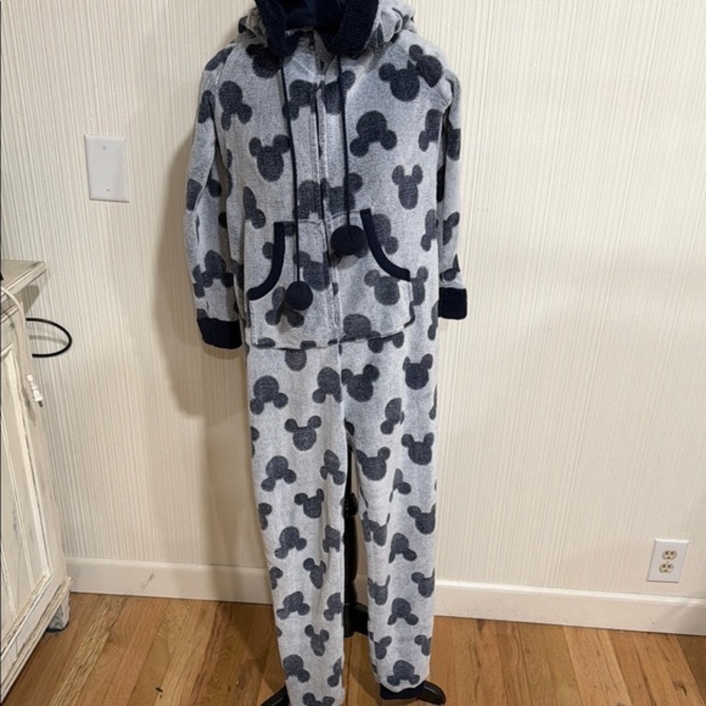 Disney Gray and Black Mickey Mouse Pajama Set - Picture 1 of 8